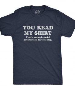 Crazy Dog Men's T-Shirts, Funny Sarcastic Humor Adult Joke Graphic Tees for Guys
