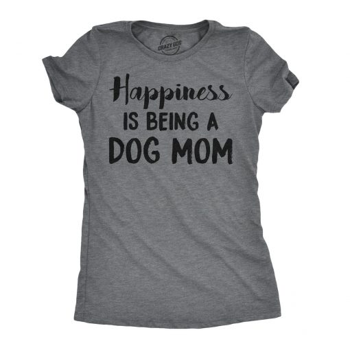 Women's Dog Mom and Cat Mom T-Shirt, Funny Cute Pet Tee for Women with Cats or Dogs
